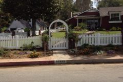 Front yard vinyl fence