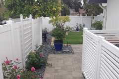 Front yard vinyl fence