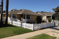 Front yard vinyl fence