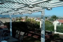 White vinyl patio cover