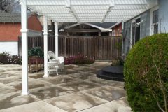 routed picket patio cover