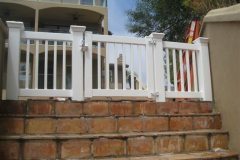 white vinyl gae on stairs 