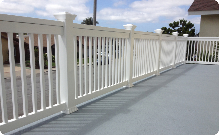 White Vinyl Railing