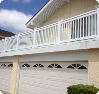 White Vinyl Railing